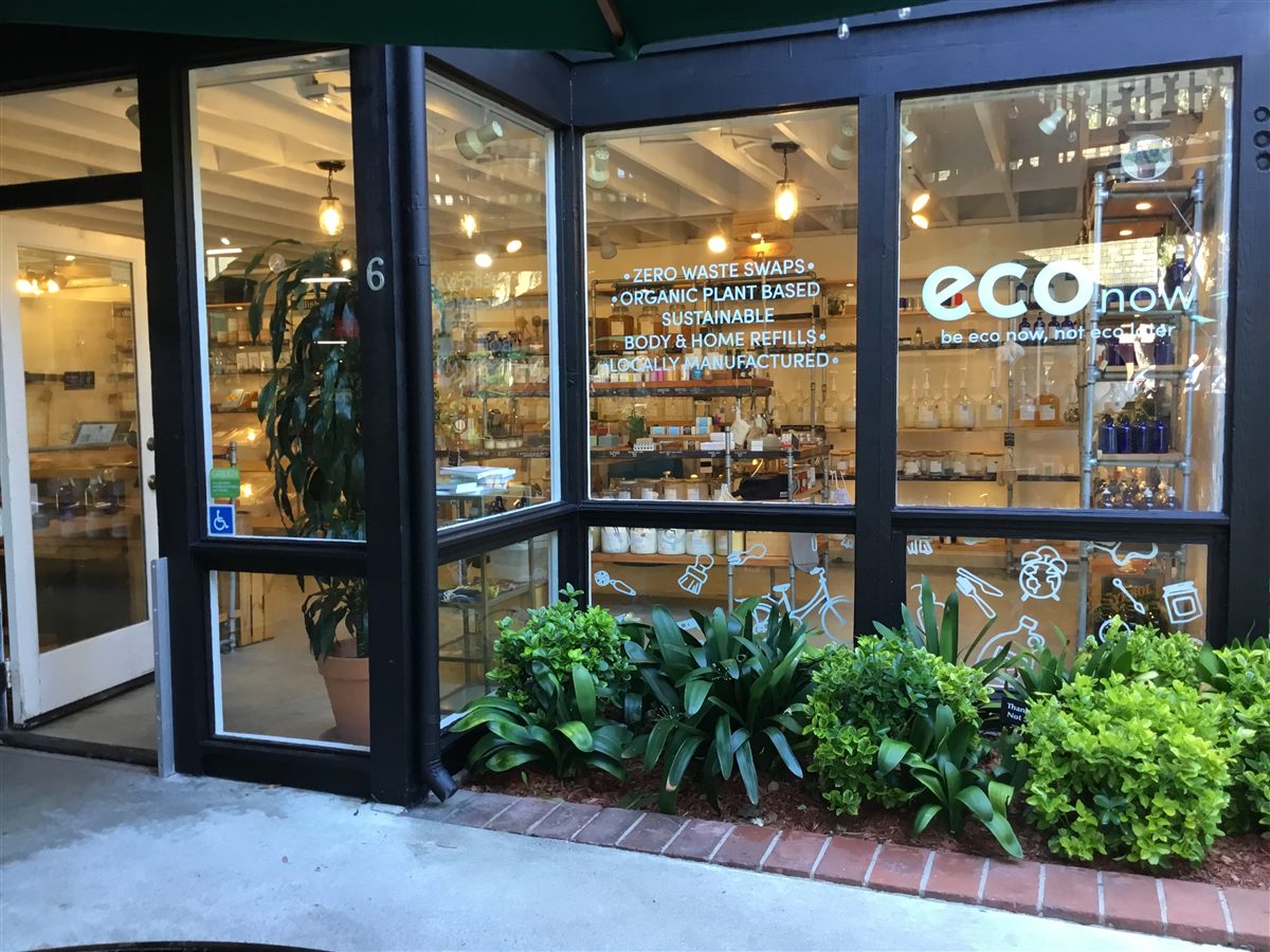 Eco Now Laguna Beach storefront window