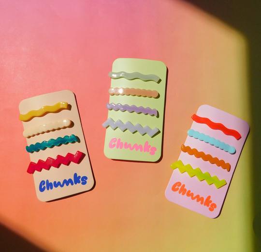 Line Slides Hair Clip Pack - Chunks | eco now 🌎⏰ zero waste lifestyle &  refill store